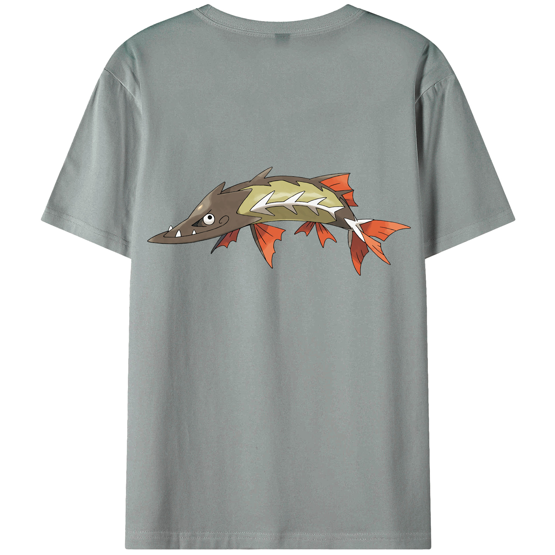 （画像用） ポケットモンスター Pokémon 綿100％ メンズ半袖Tシャツ（バックプリント） 通気性